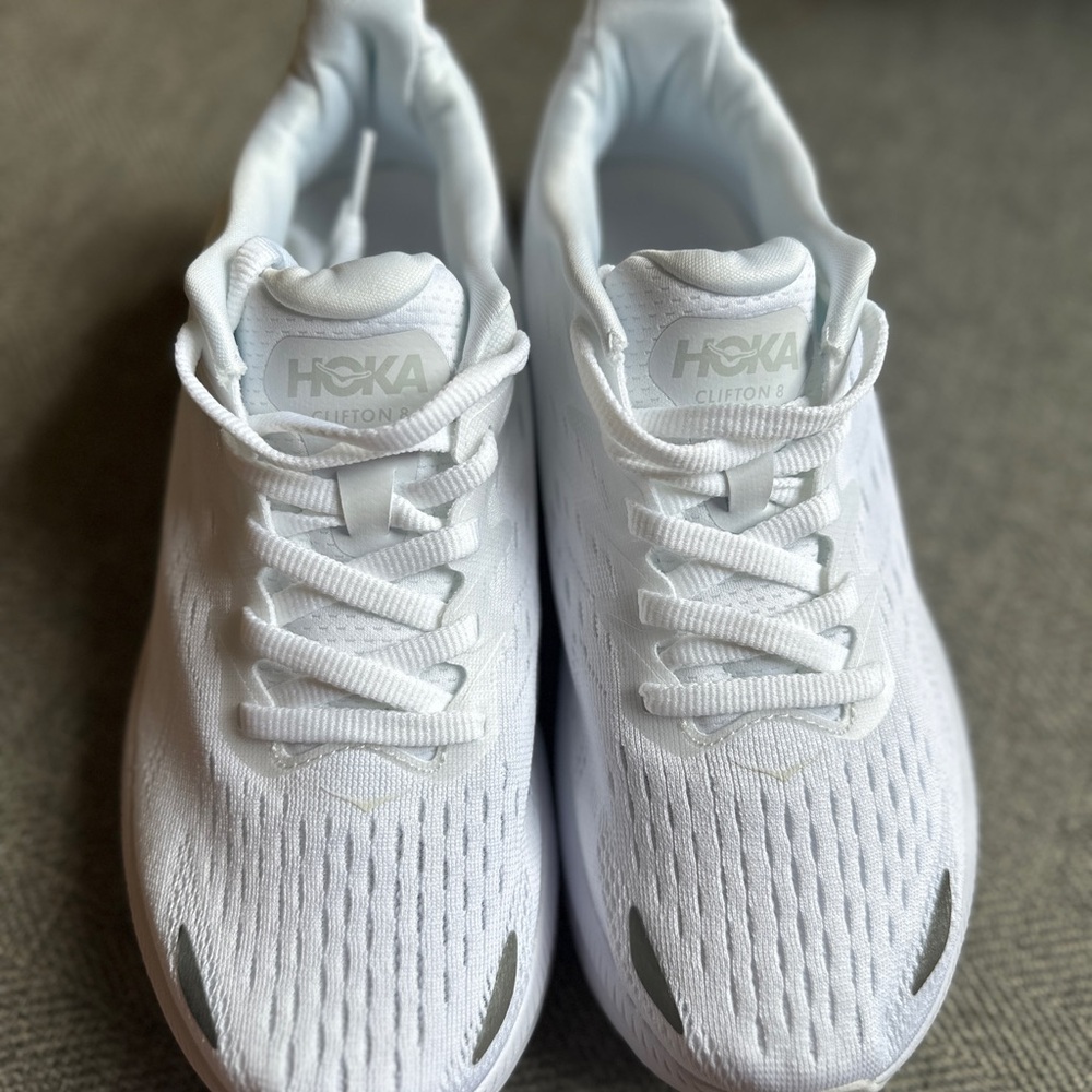 Hoka White Running Shoes